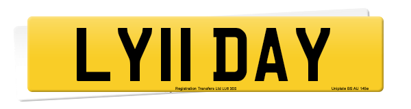 Registration number LY11 DAY
